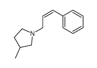 3-methyl-1-(3-phenylprop-2-enyl)pyrrolidine Structure