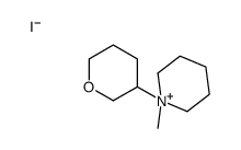 1-methyl-1-(oxan-3-yl)piperidin-1-ium,iodide Structure