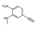 4-amino-3-methylaminobenzonitrile Structure