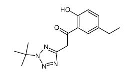 2-(2-tert-butyl-2H-tetrazol-5-yl)-1-(5-ethyl-2-hydroxy-phenyl)-ethanone结构式