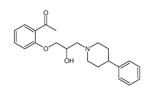 1-[2-[2-hydroxy-3-(4-phenylpiperidin-1-yl)propoxy]phenyl]ethanone结构式