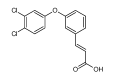 3-[3-(3,4-dichlorophenoxy)phenyl]prop-2-enoic acid结构式