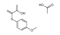 acetic acid,3-(4-methoxyphenyl)sulfanylbuta-1,3-dien-2-ol结构式