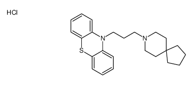 10-[3-(8-azaspiro[4.5]decan-8-yl)propyl]phenothiazine,hydrochloride Structure
