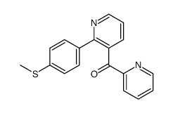 [2-(4-methylsulfanylphenyl)pyridin-3-yl]-pyridin-2-ylmethanone结构式