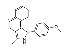 1-(4-methoxyphenyl)-3-methyl-2,4-dihydropyrazolo[4,3-c]quinoline结构式