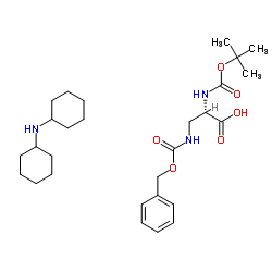 N-Boc-N'-Cbz-L-2,3-diaminopropionic acid dicyclohexylamine salt structure