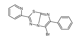 5-bromo-6-phenyl-2-pyridin-2-ylimidazo[2,1-b][1,3,4]thiadiazole结构式