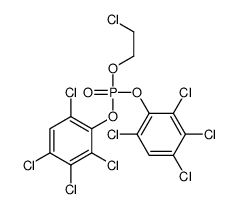 2-chloroethyl bis(2,3,4,6-tetrachlorophenyl) phosphate Structure