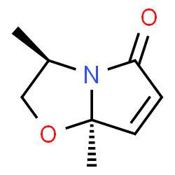 Pyrrolo[2,1-b]oxazol-5(7aH)-one, 2,3-dihydro-3,7a-dimethyl-, (3R,7aR)- (9CI)结构式