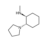 trans-N-methyl-2-(1-pyrrolidinyl)-cyclohexanamine结构式