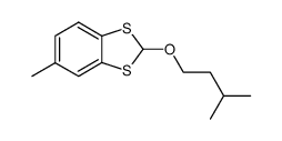 5-methyl-2-(3-methylbutoxy)-1,3-benzodithiole结构式