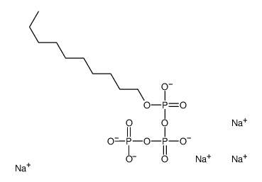 tetrasodium,[[decoxy(oxido)phosphoryl]oxy-oxidophosphoryl] phosphate Structure