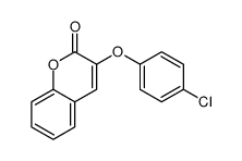 3-(4-chlorophenoxy)chromen-2-one Structure
