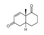 trans-3,4,4a,8a-tetrahydro-8a-methylnaphthalene-1,6(2H,5H)-dione结构式