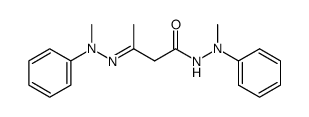 α-Methyl-β-(acetoacetyl)phenylhydrazine N-Methyl-N-phenylhydrazone Structure