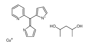 copper(1+),pentane-2,4-diol,2-[pyrrol-1-id-2-yl(pyrrol-2-ylidene)methyl]pyridine Structure