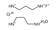 3-azanidylpropylazanide,fluorochromium(2+),hydrate Structure