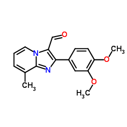 2-(3,4-Dimethoxyphenyl)-8-methylimidazo[1,2-a]pyridine-3-carbaldehyde structure