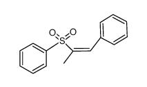 Z-1-phenyl-2-(benzenesulphonyl)-prop-1-ene Structure