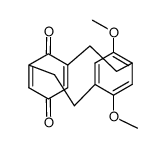 12,15-Dimethoxy[2](2,6)-p-benzoquinono[2]paracyclophane结构式