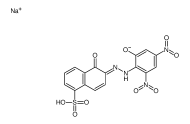 5-Hydroxy-6-[(2-hydroxy-4,6-dinitrophenyl)azo]-1-naphthalenesulfonic acid sodium salt picture
