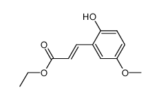 ethyl (E)-3-(2-hydroxy-5-methoxyphenyl)propenoate Structure