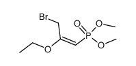 Dimethyl (3-Bromo-2-ethoxyprop-1-enyl)phosphonate结构式
