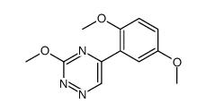 as-Triazine, 5-(2,5-dimethoxyphenyl)-3-methoxy-结构式