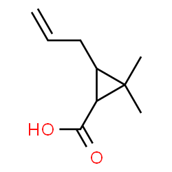 2,2-Dimethyl-3-(2-propenyl)cyclopropanecarboxylic acid structure