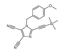 1-(p-methoxybenzyl)-2-(trimethylsilylacetylene)-4,5-dicyanoimidazole Structure
