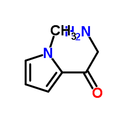 Ethanone, 2-amino-1-(1-methyl-1H-pyrrol-2-yl)- (9CI)结构式