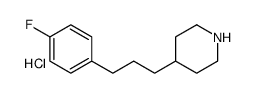 4-[3-(4-fluorophenyl)propyl]piperidine,hydrochloride Structure