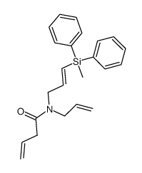 (E)-N-allyl-N-(3-(methyldiphenylsilyl)allyl)but-3-enamide结构式