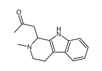 1-(2-methyl-2,3,4,9-tetrahydro-1H-pyrido[3,4-b]indol-1-yl)propan-2-one结构式