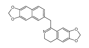 5-naphtho[2,3-d][1,3]dioxol-6-ylmethyl-7,8-dihydro-[1,3]dioxolo[4,5-g]isoquinoline结构式