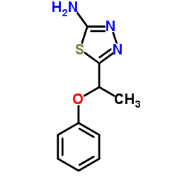5-(1-PHENOXY-ETHYL)-[1,3,4]THIADIAZOL-2-YLAMINE structure