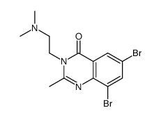 6,8-dibromo-3-[2-(dimethylamino)ethyl]-2-methylquinazolin-4-one Structure