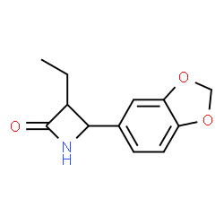 2-Azetidinone,4-(1,3-benzodioxol-5-yl)-3-ethyl-(9CI) Structure
