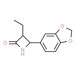 2-Azetidinone,4-(1,3-benzodioxol-5-yl)-3-ethyl-(9CI) structure