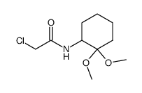 2-chloro-N-(2,2-dimethoxycyclohexyl)acetamide Structure