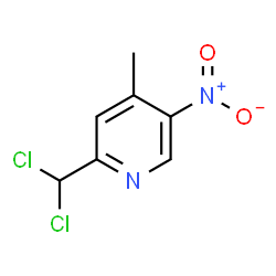Pyridine, 2-(dichloromethyl)-4-methyl-5-nitro- (9CI)结构式