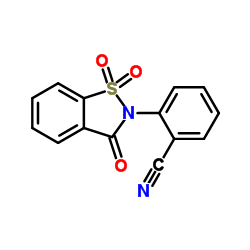 2-(1,1-Dioxido-3-oxo-1,2-benzothiazol-2(3H)-yl)benzonitrile结构式