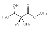 (2s,3s)-2-amino-2-methyl-3-hydroxybutyric acid methyl ester结构式