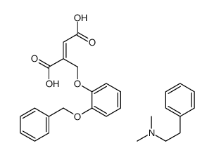 N,N-dimethyl-2-phenylethanamine,(E)-2-[(2-phenylmethoxyphenoxy)methyl]but-2-enedioic acid Structure