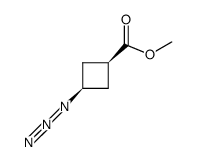 cis-methyl 3-azidocyclobutanecarboxylate结构式