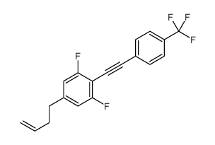 5-but-3-enyl-1,3-difluoro-2-[2-[4-(trifluoromethyl)phenyl]ethynyl]benzene结构式