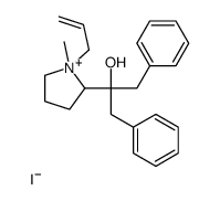2-(1-methyl-1-prop-2-enylpyrrolidin-1-ium-2-yl)-1,3-diphenylpropan-2-ol,iodide结构式