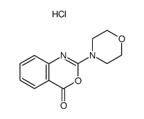 2-morpholino-4H-benzo[d][1,3]oxazin-4-one hydrochloride结构式