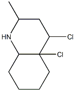 Quinaldine, 4,4a-dichlorodecahydro-, stereoisomer (8CI)结构式